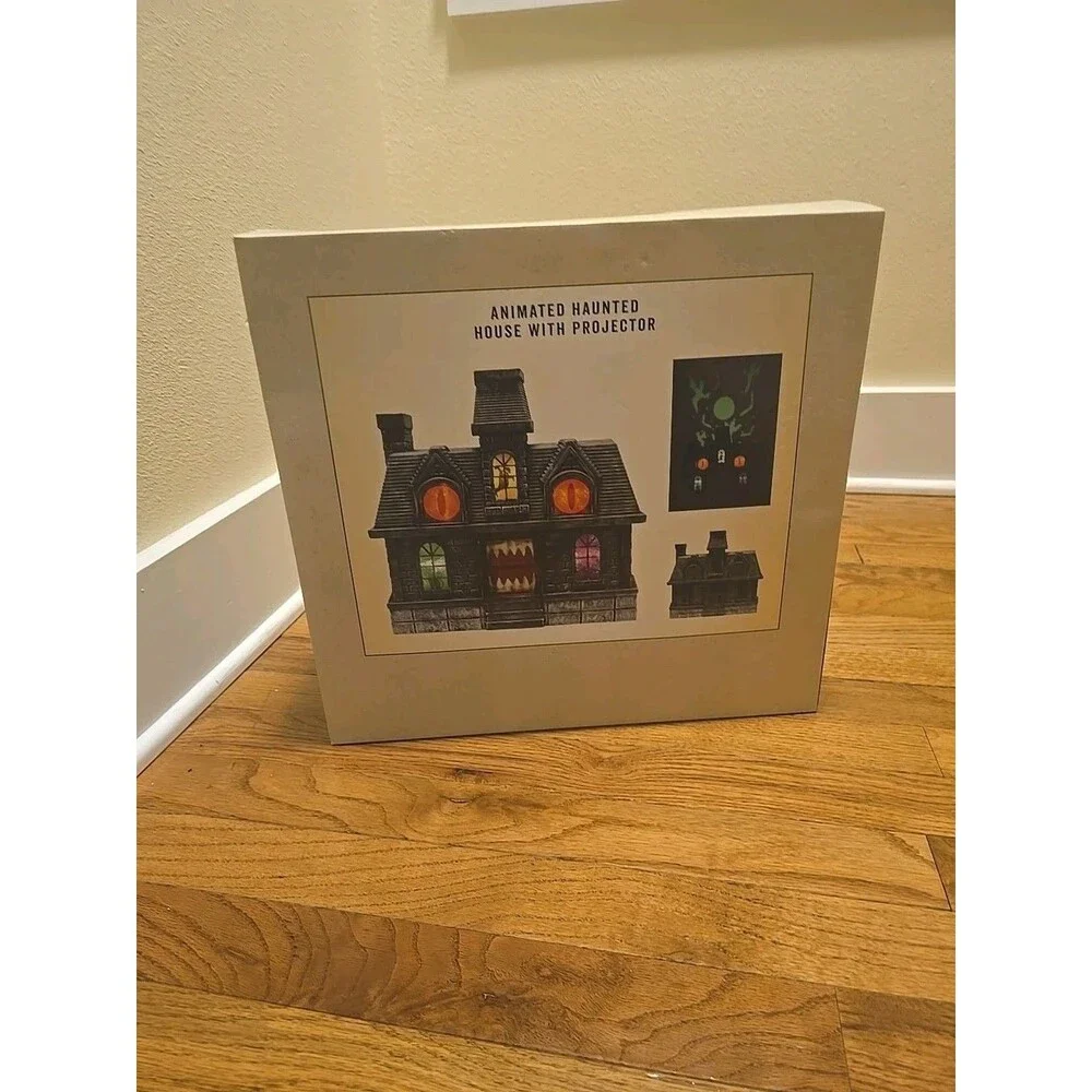 2025 Cracker Barrel Halloween Haunted House Projection Lights, Sound Eyes Teeth